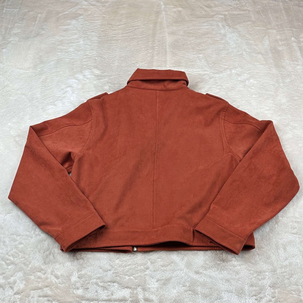 Naked Zebra Rust Suede Utility Moto Jacket - Picture 9 of 9